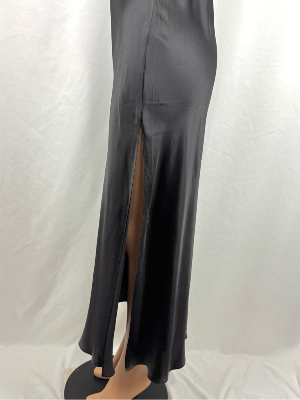 Y2K Victoria's Secret Silk Black Draped Bias Cut
Vintage Maxi Gown Slip Dress L - Picture 9 of 15